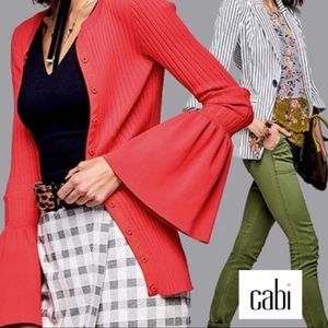 CAbi Bell Sleeve Sweater NWOT